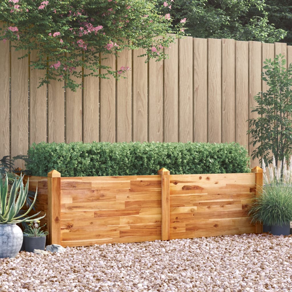 vidaXL Garden Raised Bed 63"x23.6"x17.3" Solid Wood Acacia