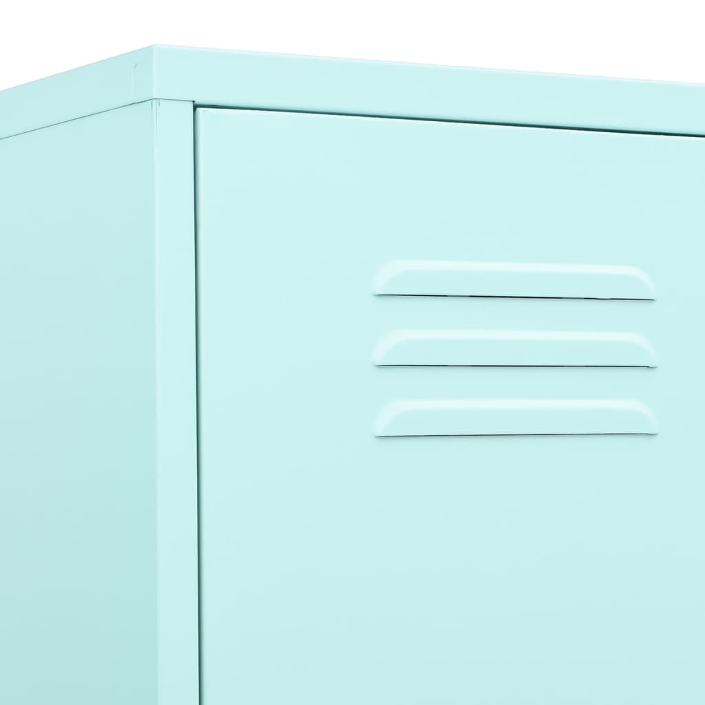 vidaXL Locker Cabinet Mint 13.8"x18.1"x70.9" Steel