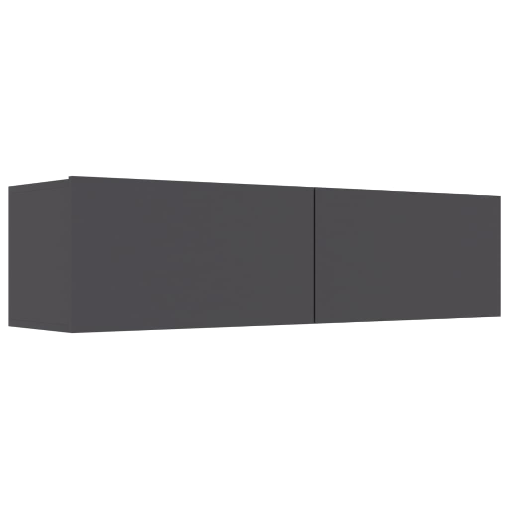 vidaXL TV Stand Gray 47.2"x11.8"x11.8" Engineered Wood