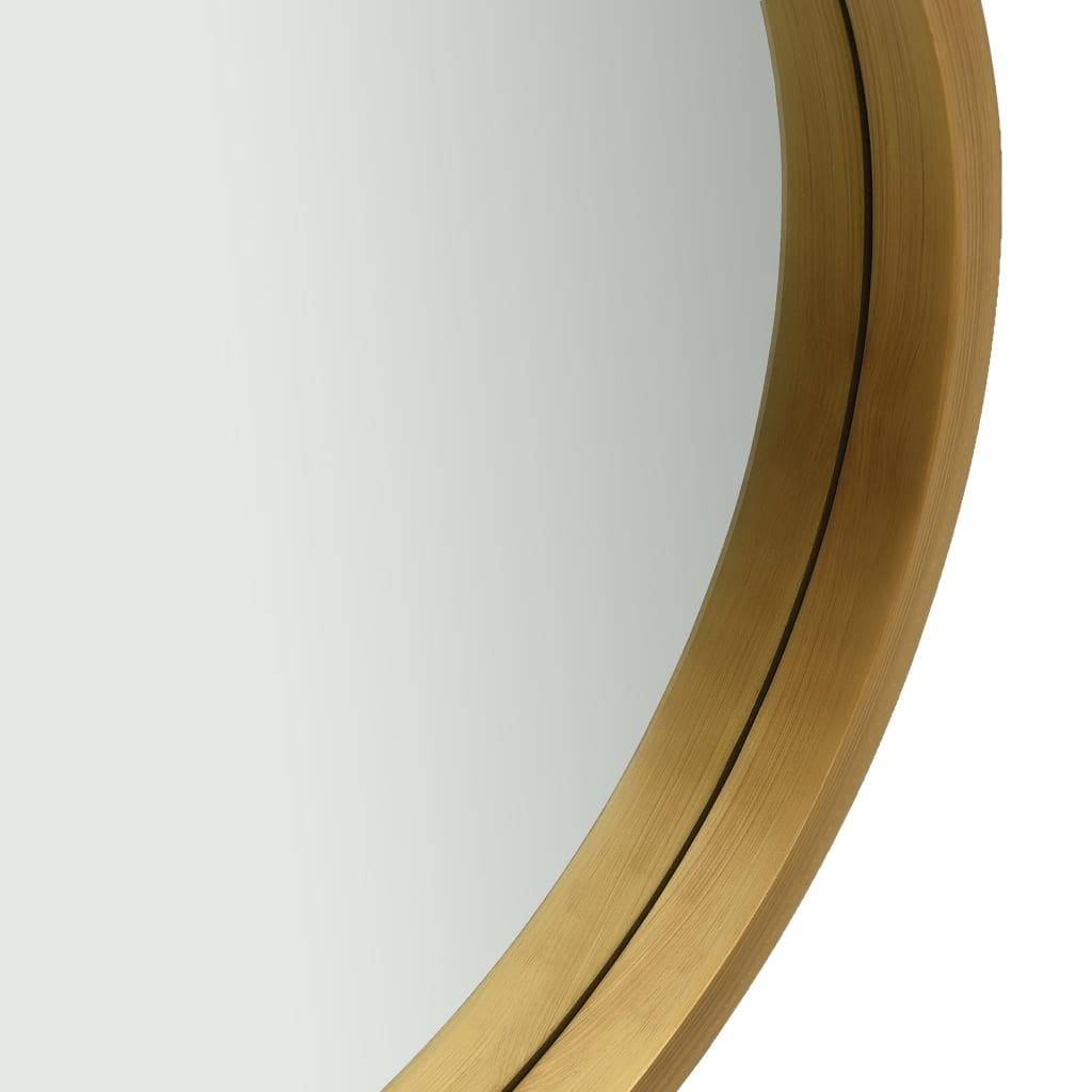 vidaXL Wall Mirror with Strap 16.7" Gold