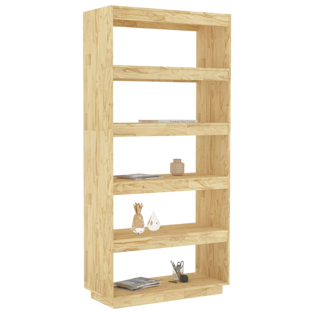 vidaXL Book Cabinet/Room Divider 31.5"x13.8"x65.7" Solid Wood Pine