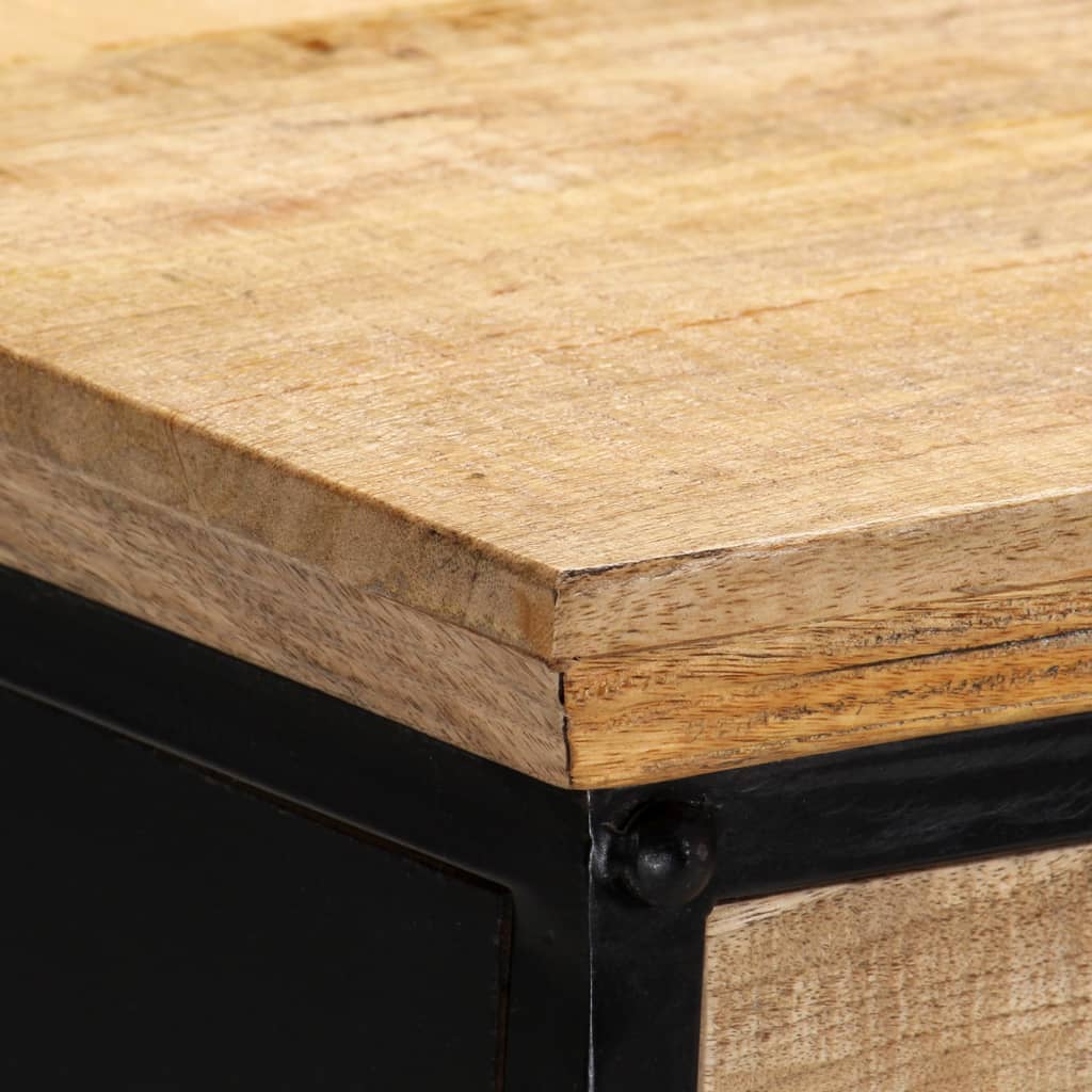 vidaXL Writing Table 43.3"x19.6"x29.9" Solid Mango Wood