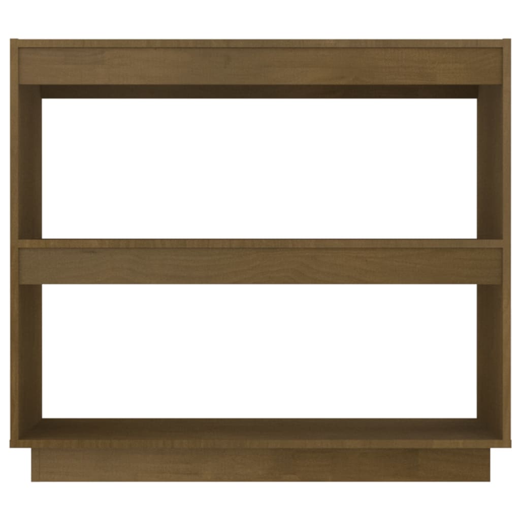 vidaXL Book Cabinet Honey Brown 31.5"x13.8"x28" Solid Wood Pine