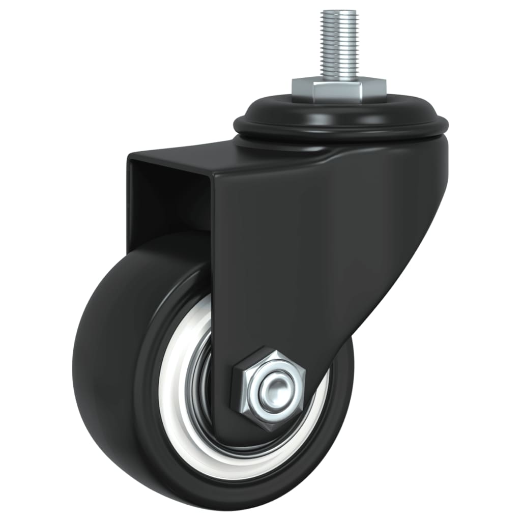 vidaXL Caster Wheels 4 pcs Black 1.4" Iron