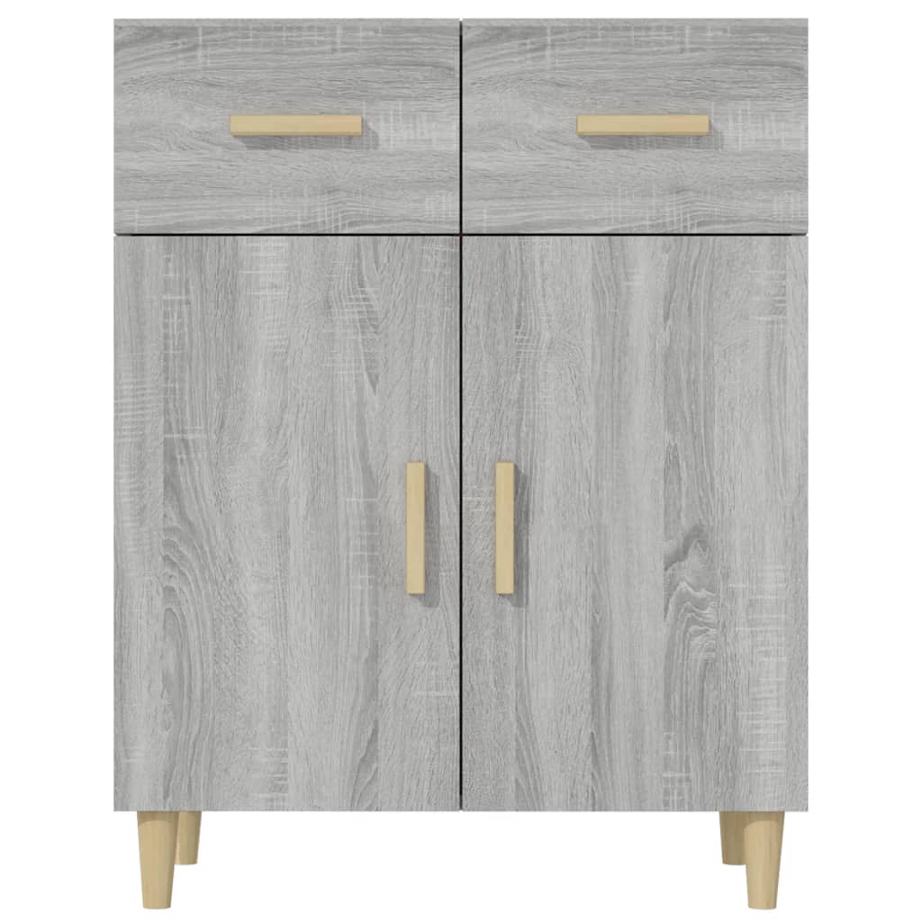 vidaXL Sideboard Gray Sonoma 27.4"x13.4"x35" Engineered Wood