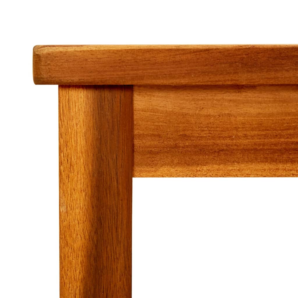 vidaXL Patio Coffee Table 17.7"x17.7"x14.1" Solid Acacia Wood