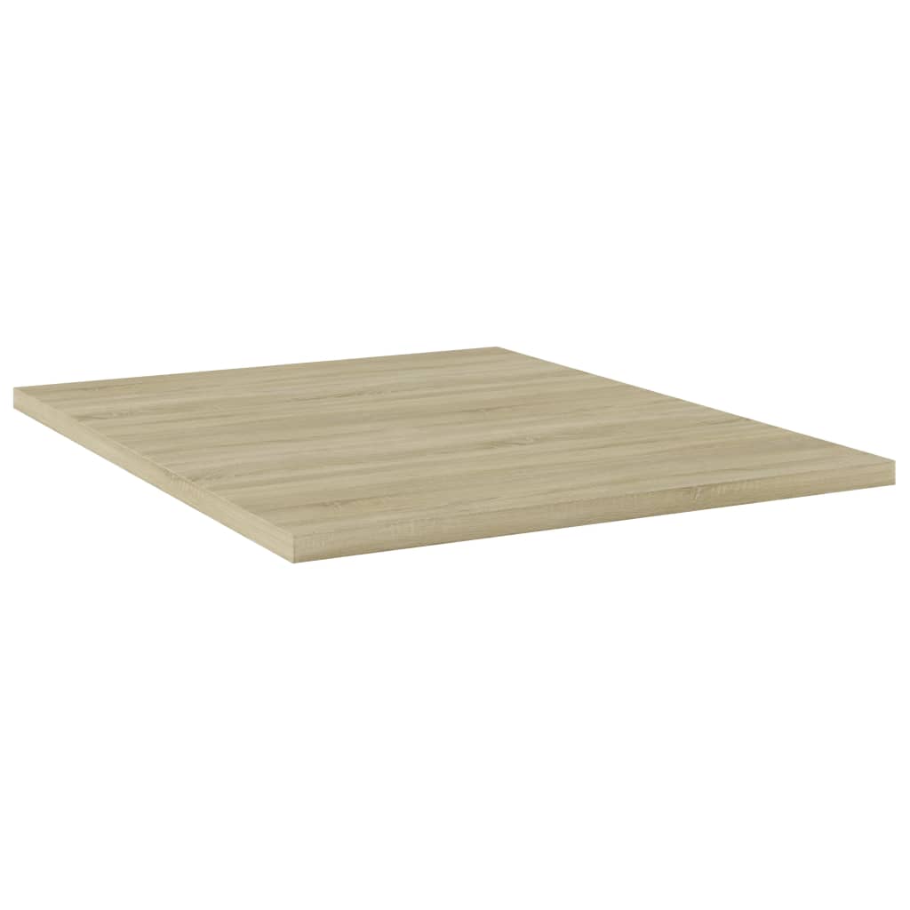 vidaXL Bookshelf Boards 4 pcs Sonoma Oak 15.7"x19.7"x0.6" Engineered Wood