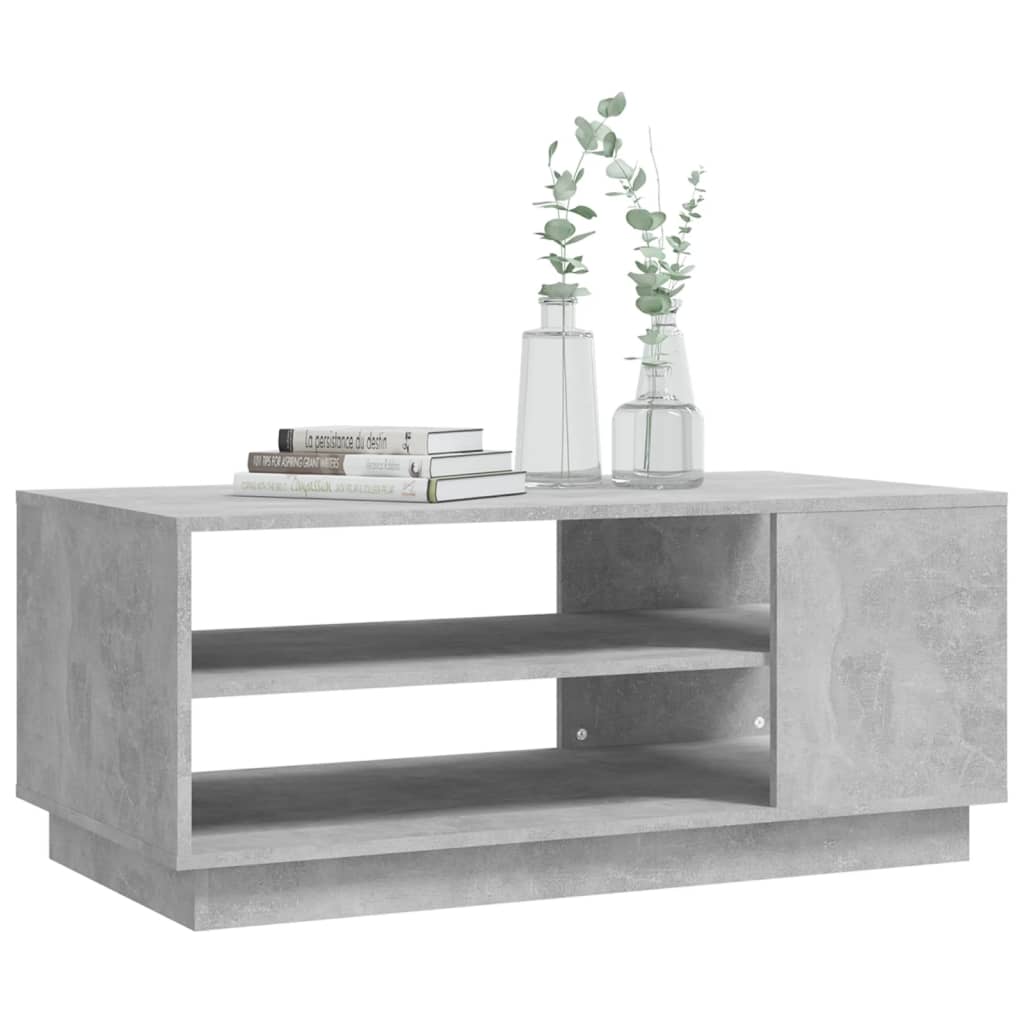 vidaXL Coffee Table Concrete Gray 40.2"x21.7"x16.9" Engineered Wood