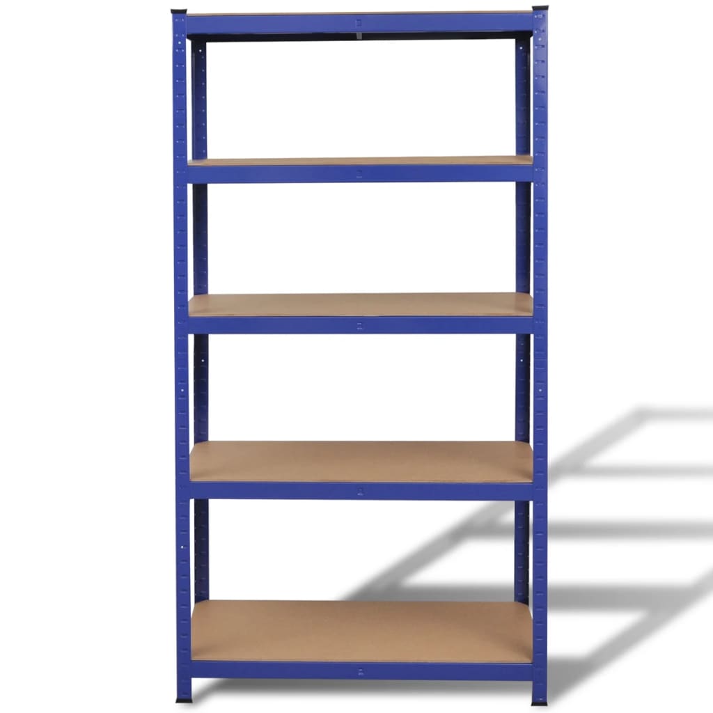 vidaXL Storage Shelf Blue 2pcs