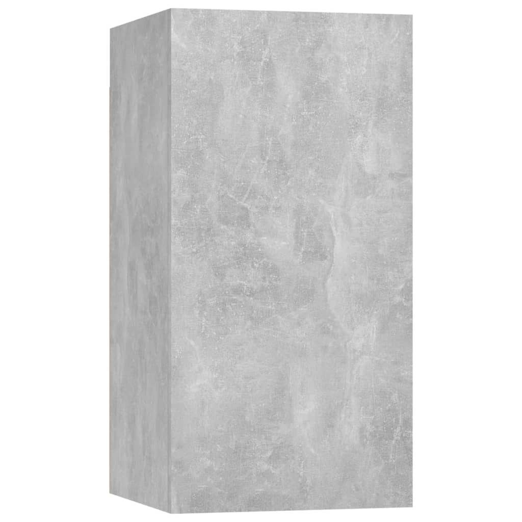 vidaXL TV Cabinets 7 pcs Concrete Gray 12"x11.8"x23.6" Engineered Wood