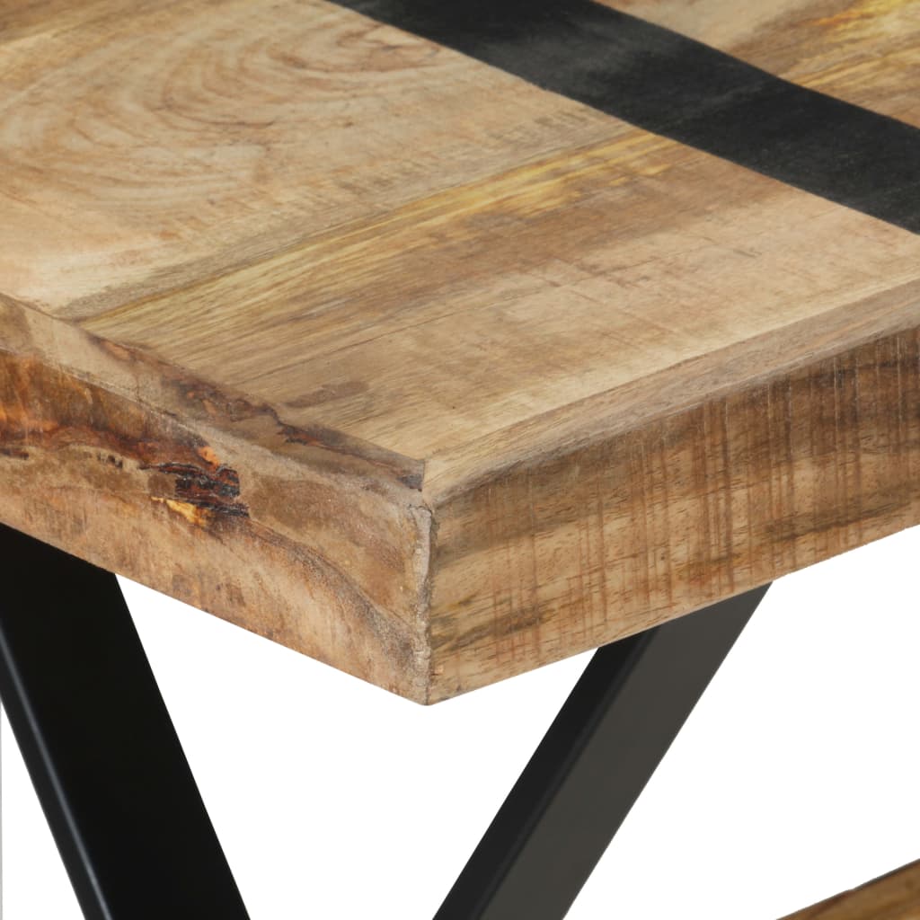 vidaXL Dining Table 47.2"x23.6"x29.9" Rough Mango Wood
