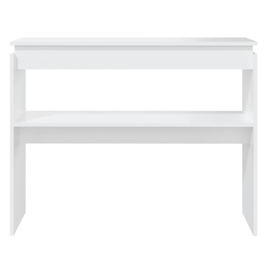 vidaXL Console Table White 40.2"x11.8"x31.5" Engineered Wood