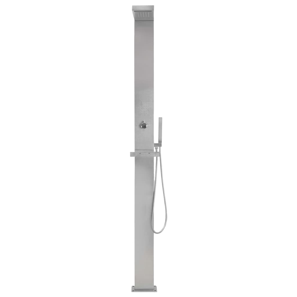 vidaXL Outdoor Shower Stainless Steel Square