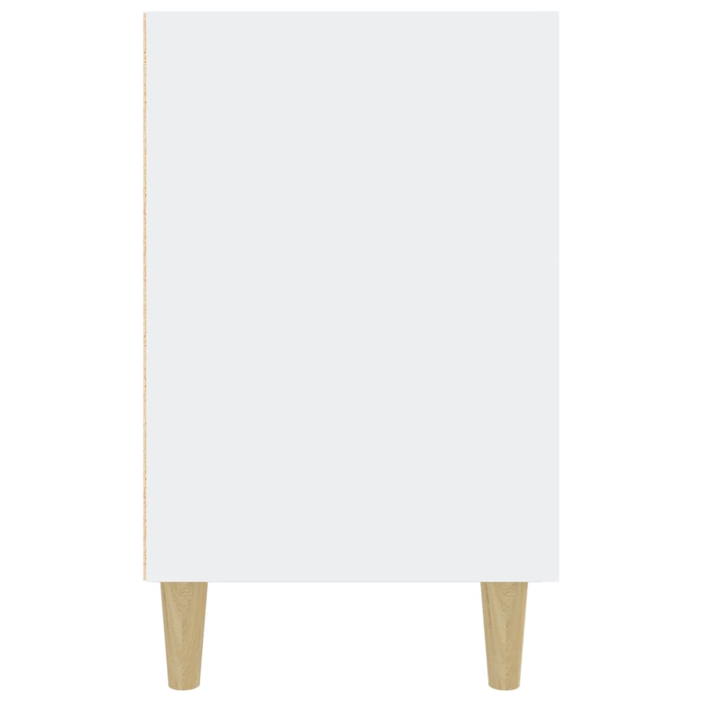 vidaXL Sideboard High Gloss White 39.4"x14.2"x23.6" Engineered Wood