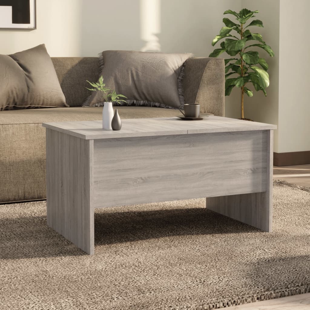 vidaXL Coffee Table Gray Sonoma 31.5"x19.7"x16.7" Engineered Wood