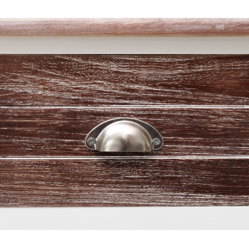 vidaXL Sideboard Antique Brown 45.3"x11.8"x29.9" Wood