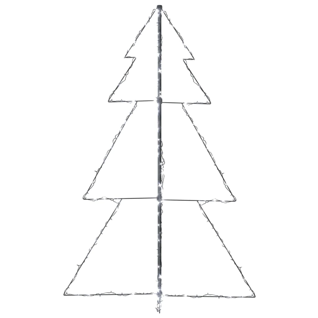 vidaXL Christmas Cone Tree 200 LEDs Indoor and Outdoor 3x5 ft