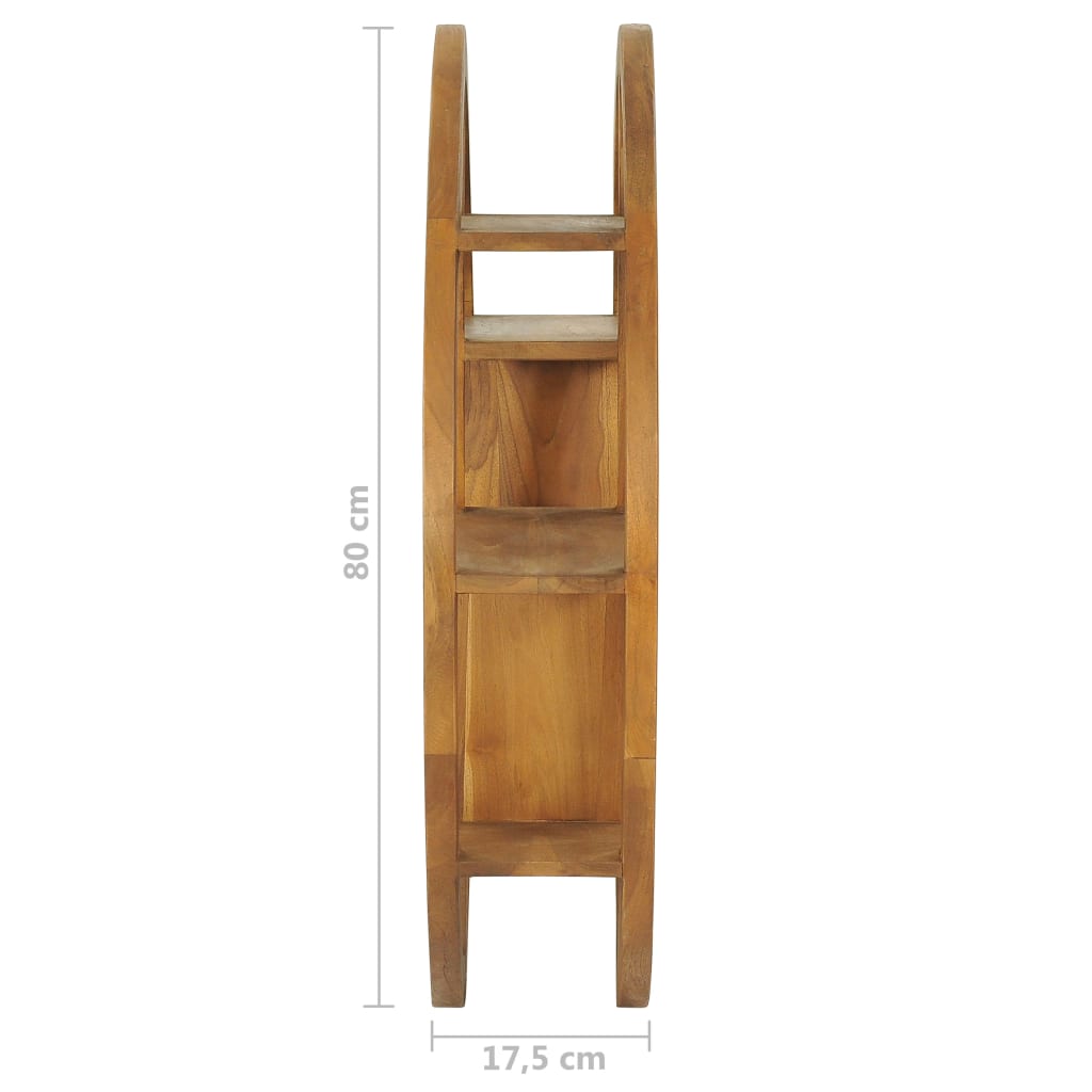 vidaXL Yin Yang Wall Shelf 31.5"x6.9"x31.5" Solid Wood Teak