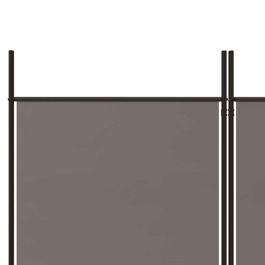 vidaXL 6-Panel Room Divider Anthracite 118.1"x86.6" Fabric