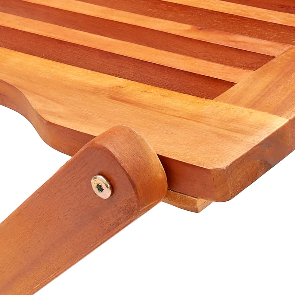 vidaXL 7 Piece Folding Patio Dining Set Solid Eucalyptus Wood