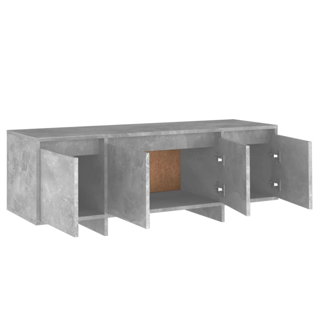 vidaXL TV Stand Concrete Gray 47.2"x11.8"x15.9" Engineered Wood