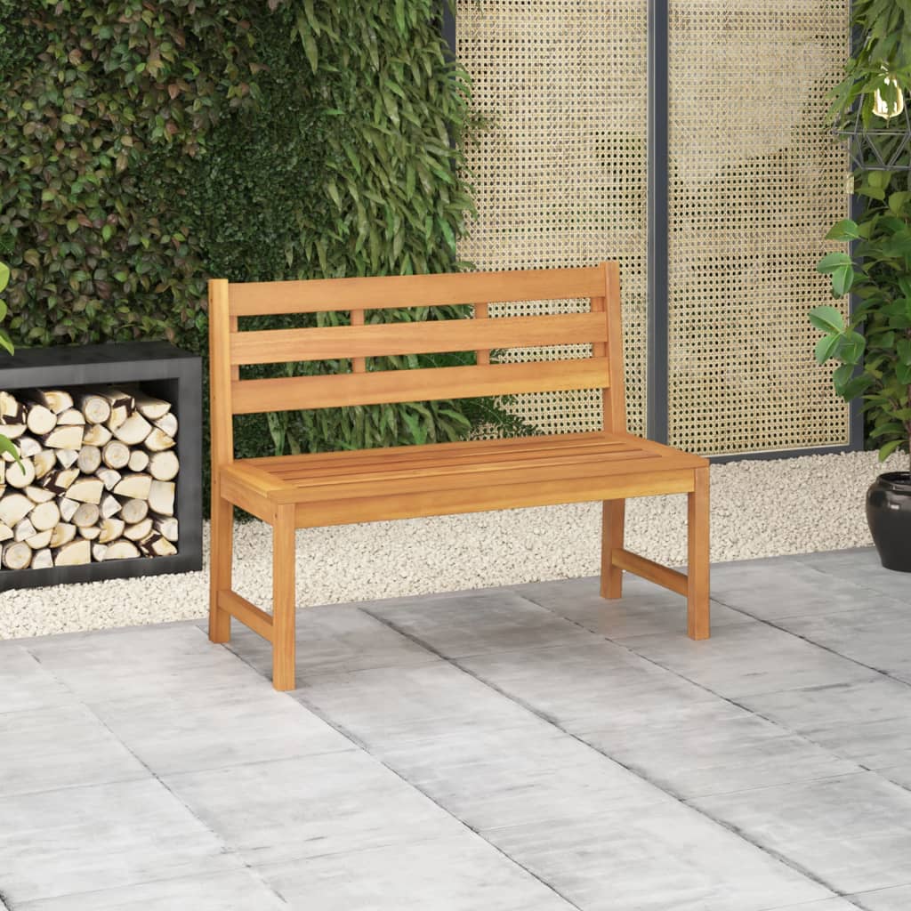 vidaXL Patio Bench 44.9" Solid Teak Wood