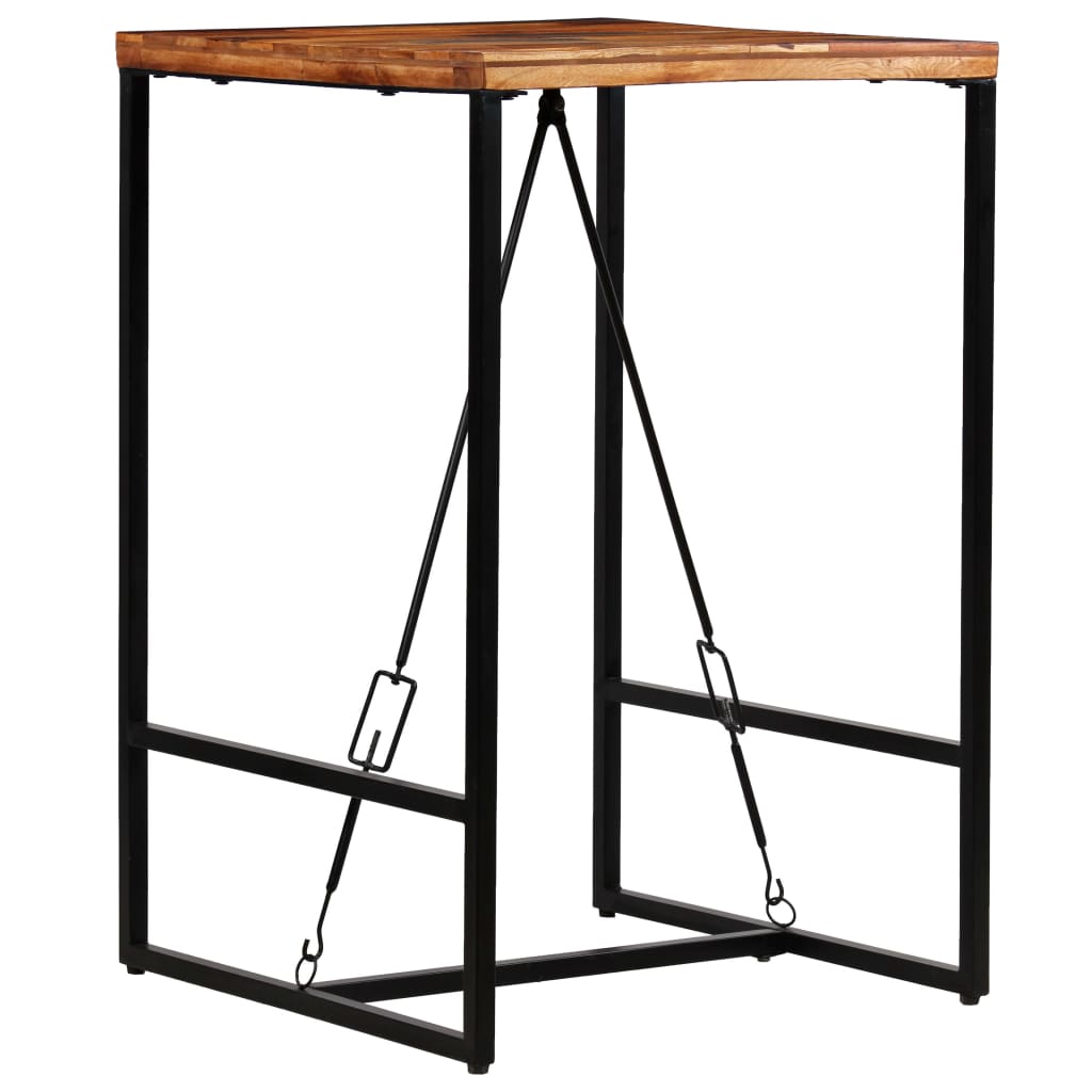 vidaXL Bar Table Solid Reclaimed Wood 27.6"x27.6"x41.7"