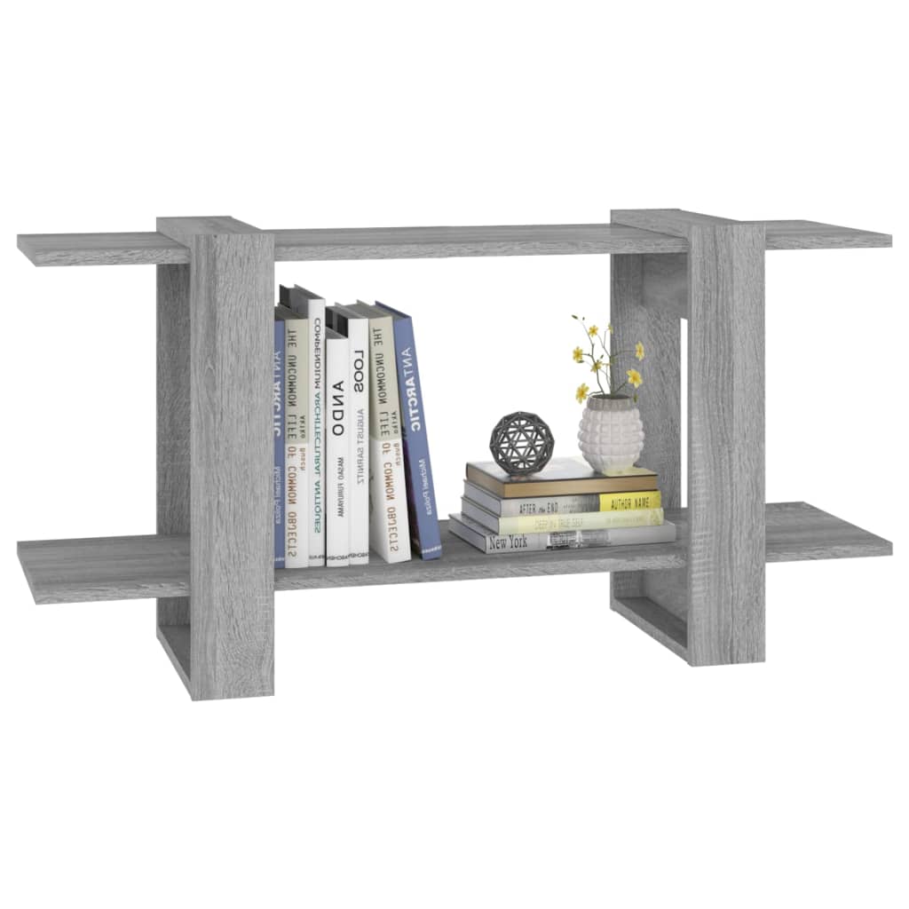 vidaXL Book Cabinet Gray Sonoma 39.4"x11.8"x20.1" Engineered Wood