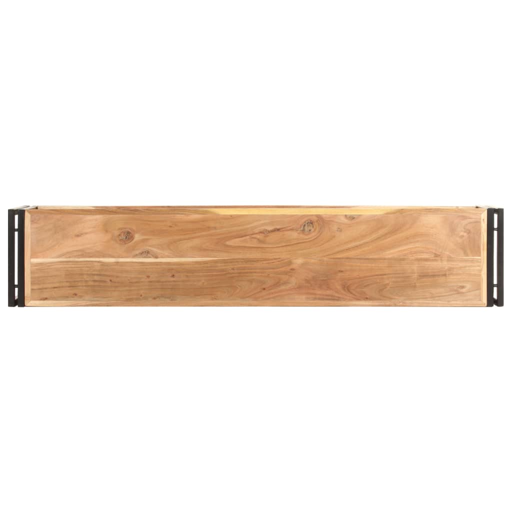 vidaXL TV Stand 59.1"x11.8"x15.7" Solid Wood Acacia