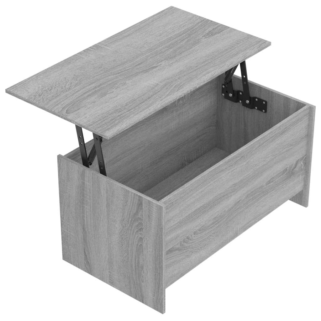 vidaXL Coffee Table Gray Sonoma 40.2"x21.9"x20.7" Engineered Wood