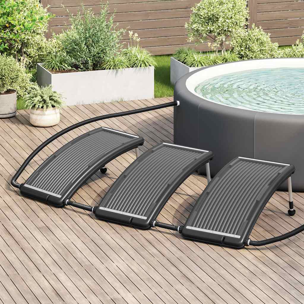 vidaXL Curved Pool Solar Heating Panels 3 pcs 43.3"x25.6"