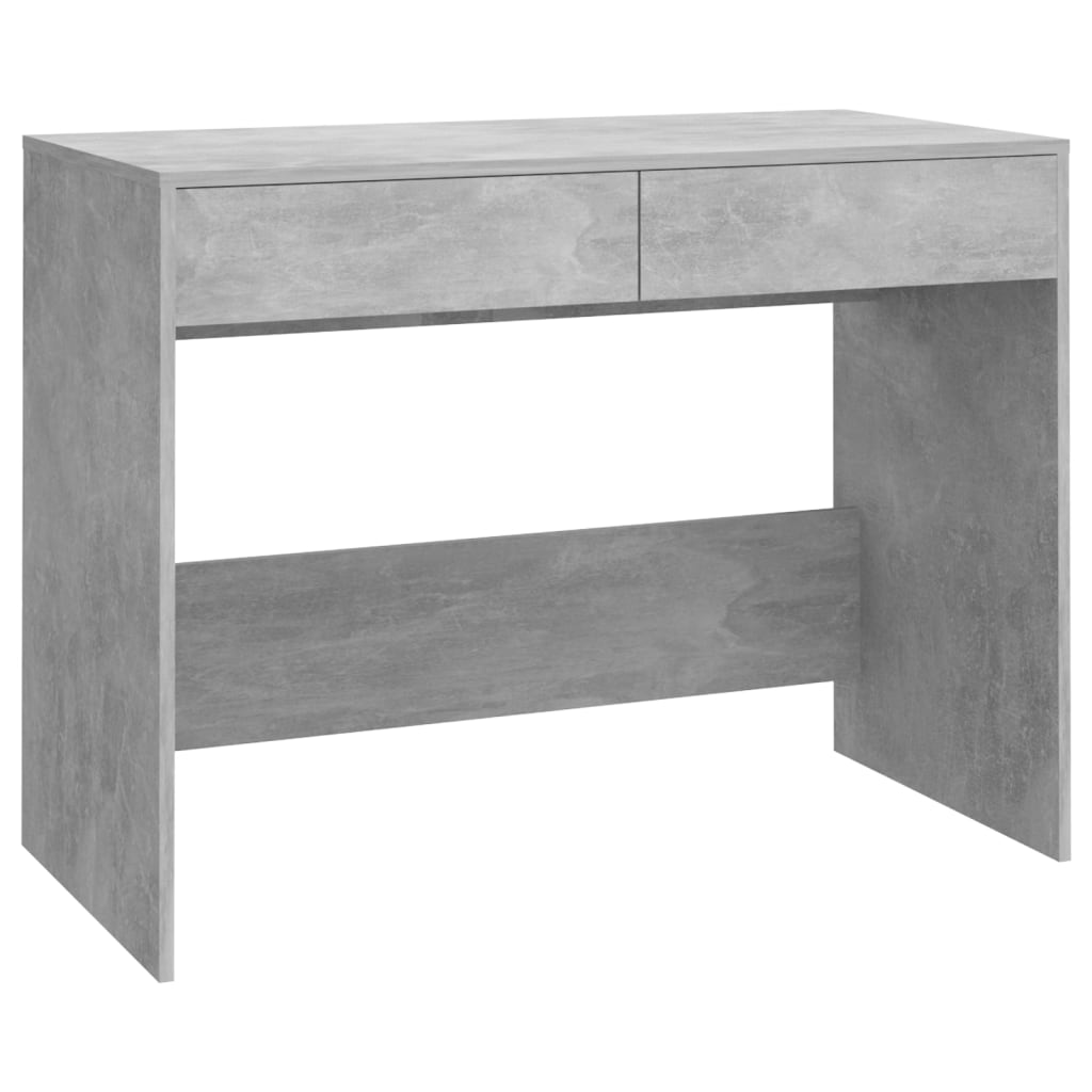 vidaXL Desk Concrete Gray 39.8"x19.7"x30.1" Engineered Wood