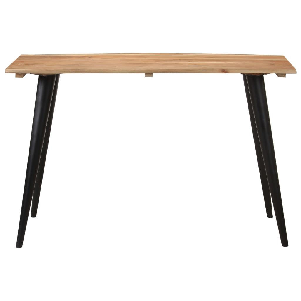 vidaXL Dining Table with Live Edges 47.2"x23.6"x29.5" Solid Acacia Wood