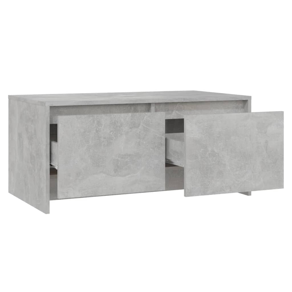 vidaXL Coffee Table Concrete Gray 35.4"x19.7"x16.3" Engineered Wood