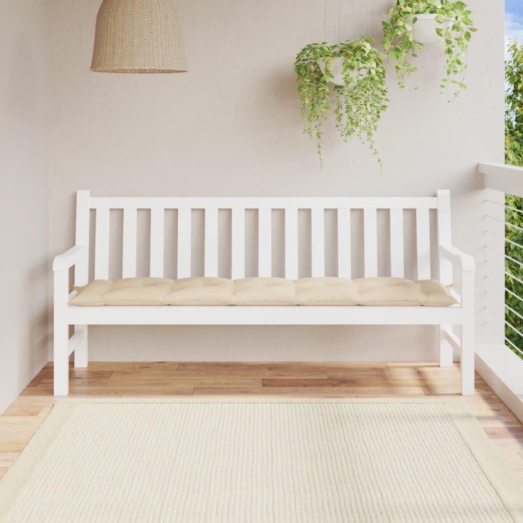 vidaXL Garden Bench Cushion Beige 70.9"x19.7"x2.8" Fabric