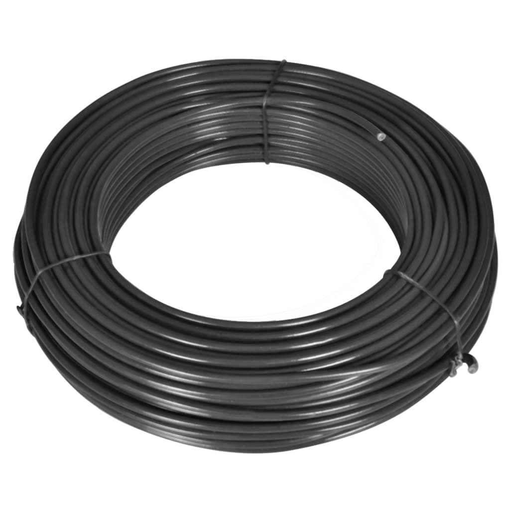 vidaXL Fence Line Wire 180.4' 0.1"/0.1" Steel Gray