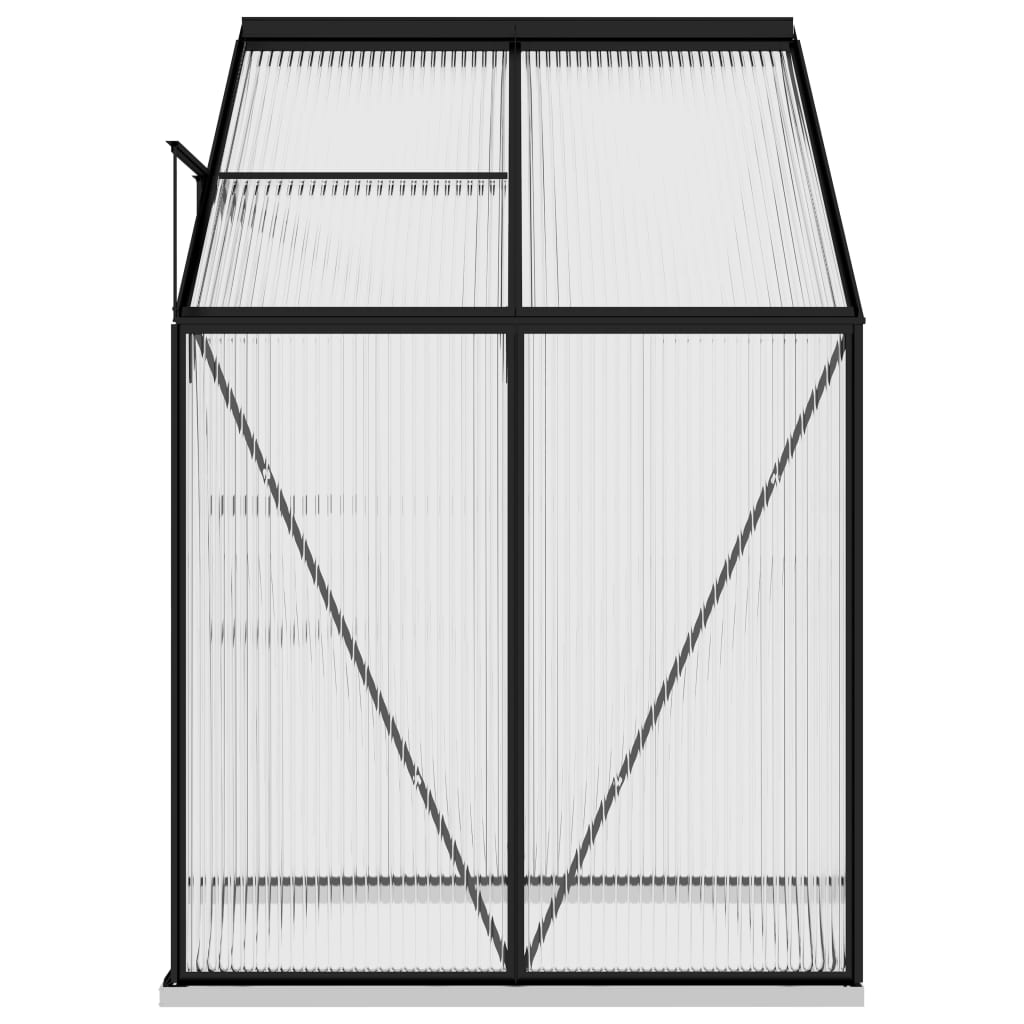 vidaXL Greenhouse Anthracite Aluminum 95.3 ft³