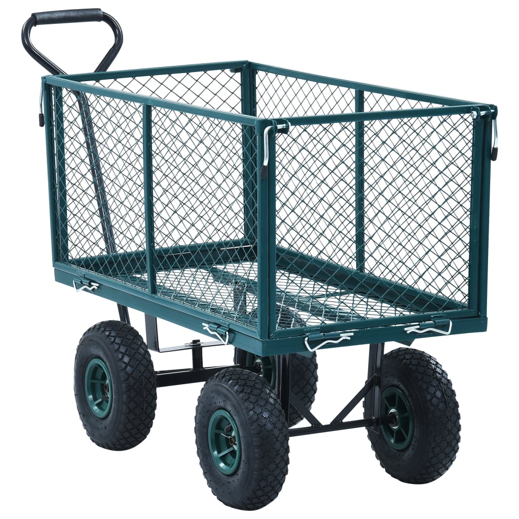 Details about   Heavy-Duty Garden Hand Trolley Green Outdoor Yard Transport Dolly Trucks Cart 