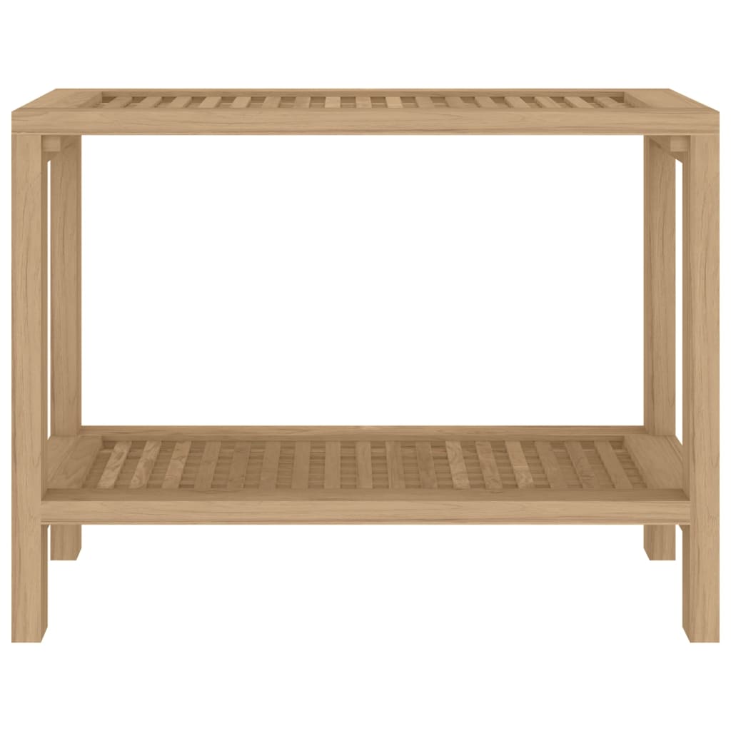 vidaXL Bathroom Side Table 23.6"x11.8"x17.7" Solid Wood Teak