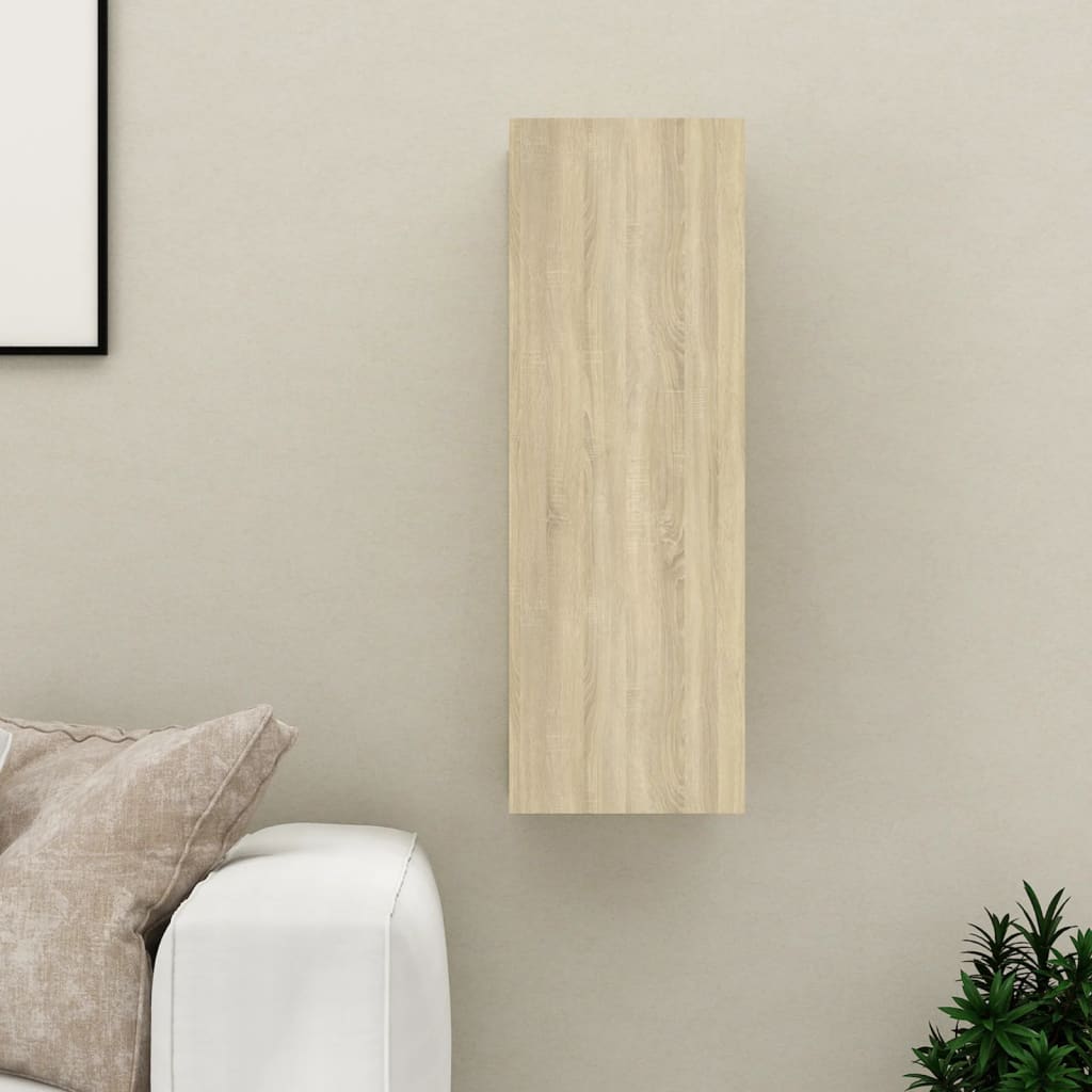 vidaXL TV Stand Sonoma Oak 12"x11.8"x35.4" Engineered Wood