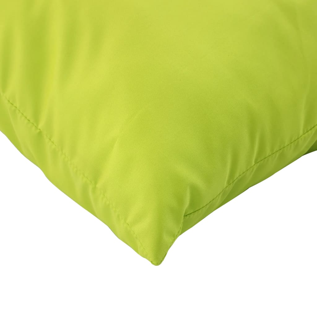 vidaXL Pallet Cushions 2 pcs Bright Green Oxford Fabric