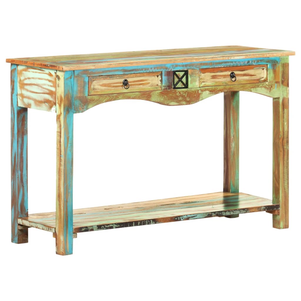 vidaXL Console Table 47.2"x15.7"x29.5" Solid Reclaimed Wood