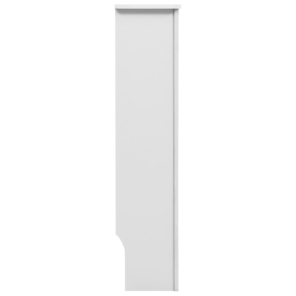 vidaXL Radiator Covers 2 pcs White 59.8"x7.5"x32.1" MDF