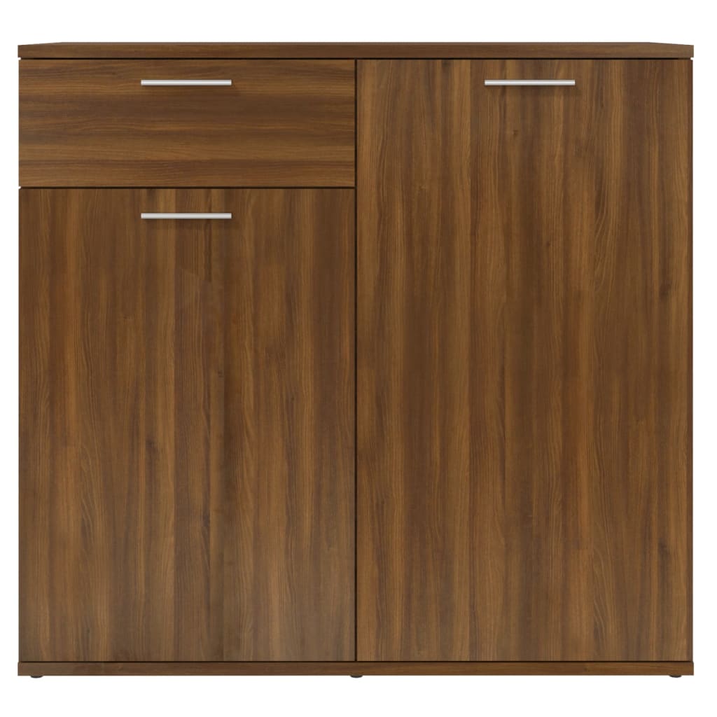 vidaXL Sideboard Brown Oak 31.5"x14.2"x29.5" Engineered Wood