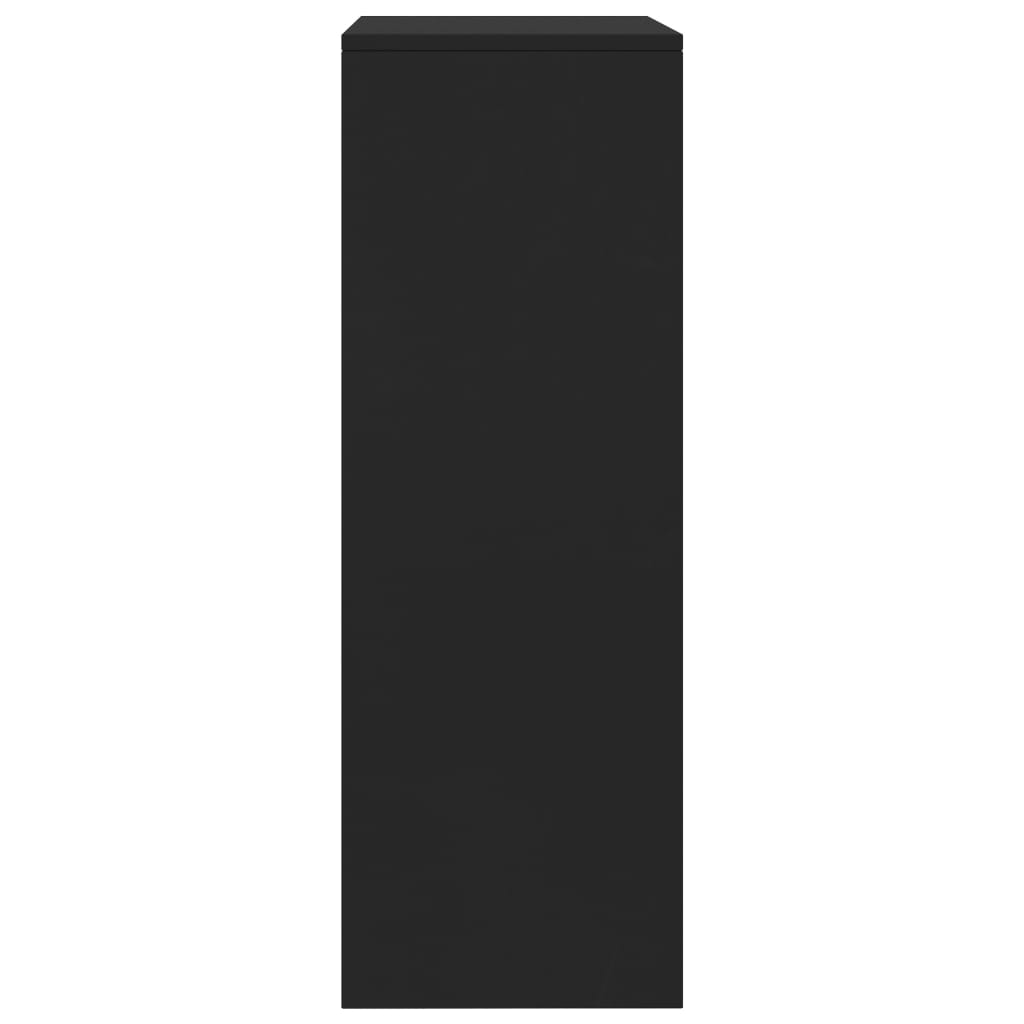 vidaXL Sideboard with 6 Drawers Black 23.6"x13.4"x37.8 Chipboard
