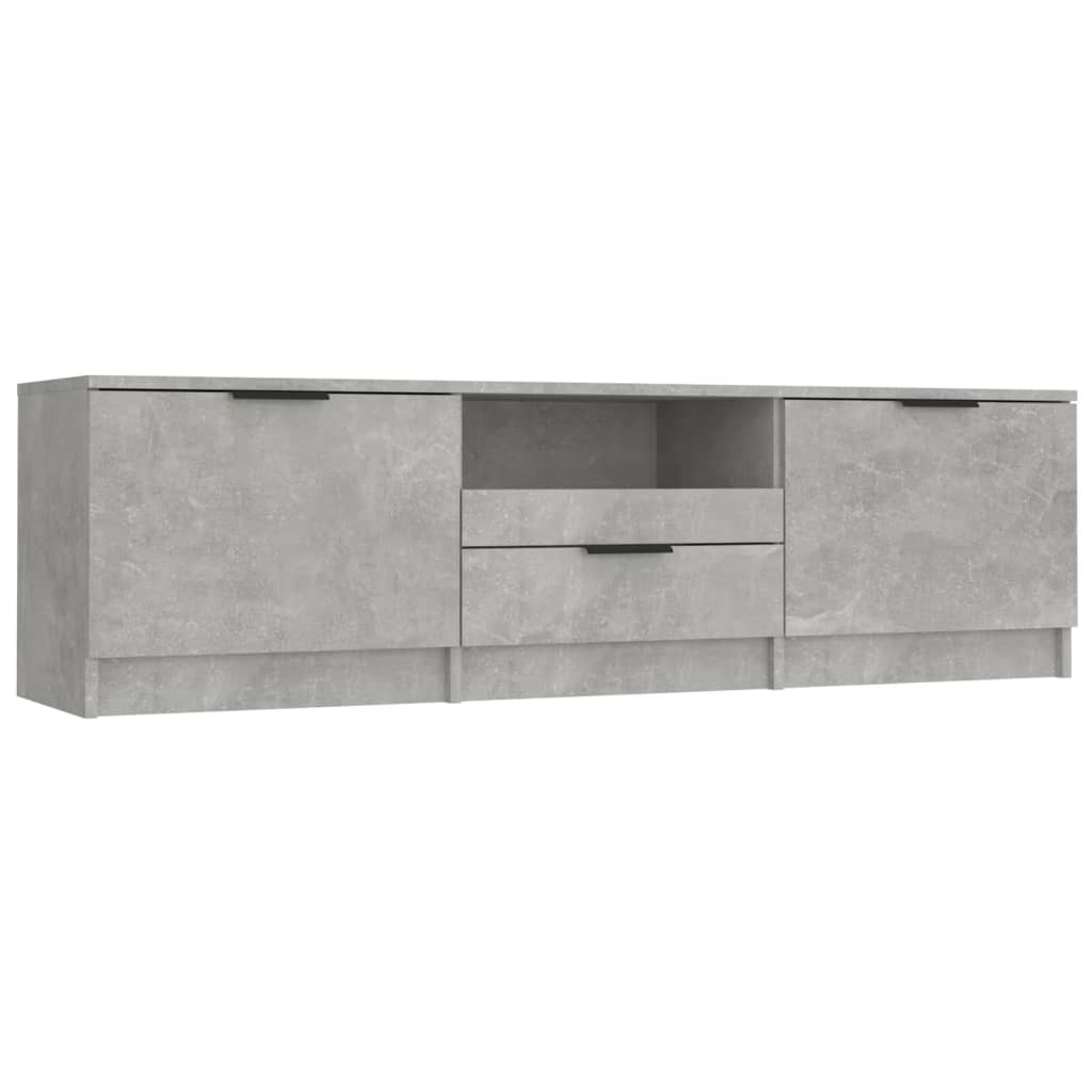 vidaXL TV Cabinet Concrete Gray 55.1"x13.8"x15.7" Engineered Wood