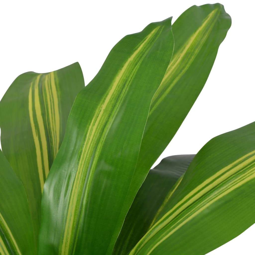 vidaXL Artificial Dracaena Plant with Pot 35.4" Green