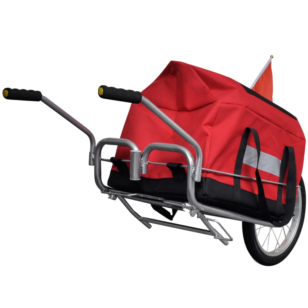 vidaXL Bike Trailer One-wheel with Storage Bag