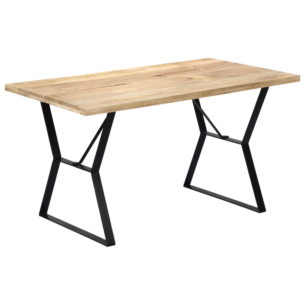 vidaXL Dining Table 55.1"x31.4"x29.9" Solid Mango Wood