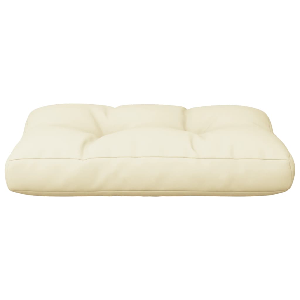 vidaXL Pallet Cushion Cream 23.6"x15.7"x4.7" Fabric